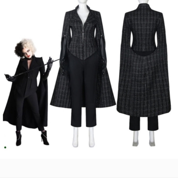 Disney Other - Disney Cruella De Vil Vest with attached  Cape